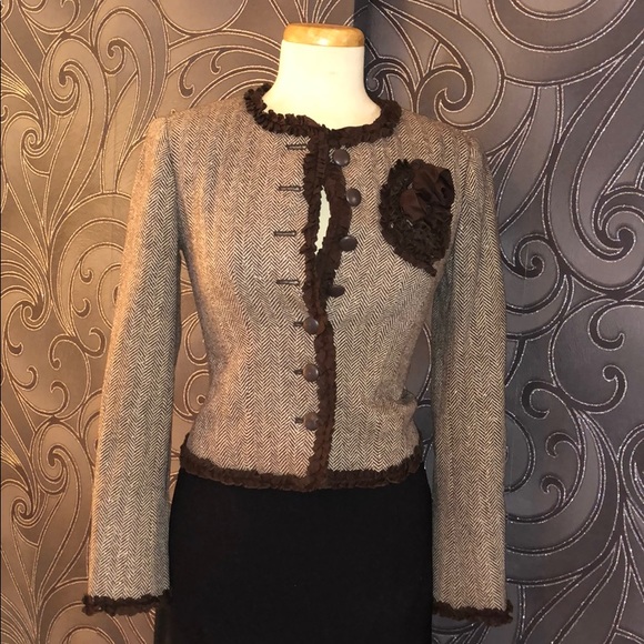 Moda International Jackets & Blazers - Tweed Wool Blazer